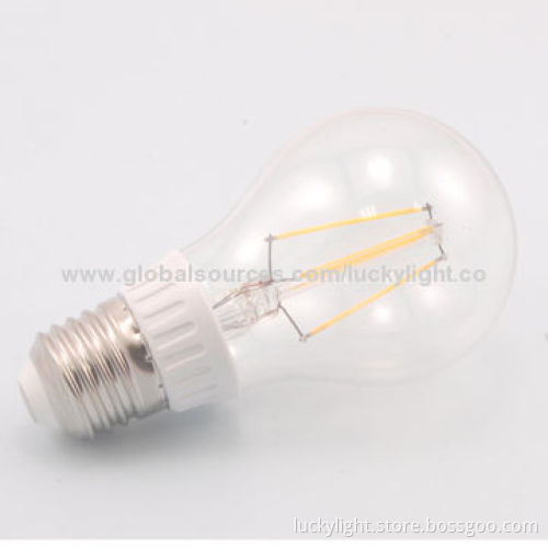 China LED Filament Bulb for Home Use, CE Mark, 220V AC, Aluminum Housing